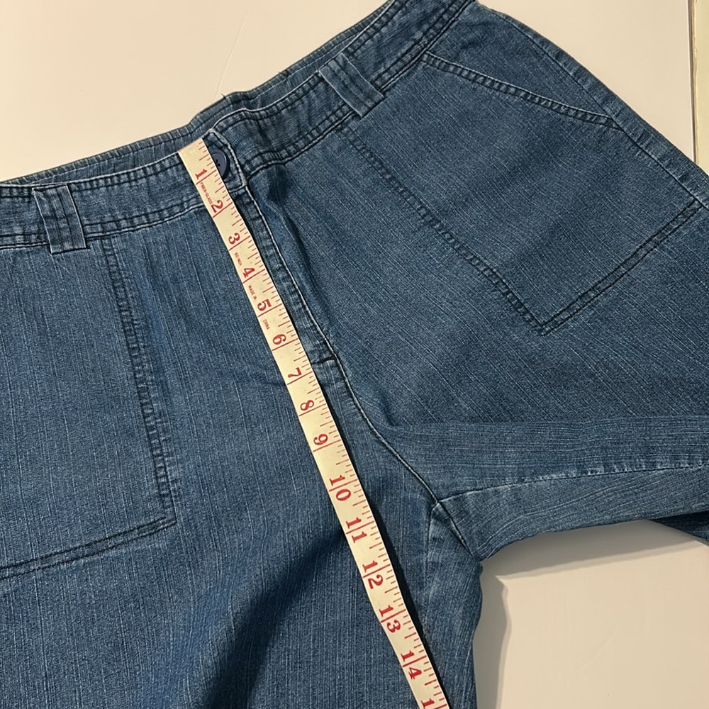 White Stag Dark Blue Denim Jean Shorts - Picture 5 of 9